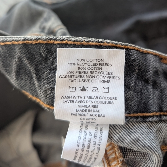 Frank and Oak Linda Balloon Fit Medium Grey Jeans Women's 28 - Picture 8 of 10